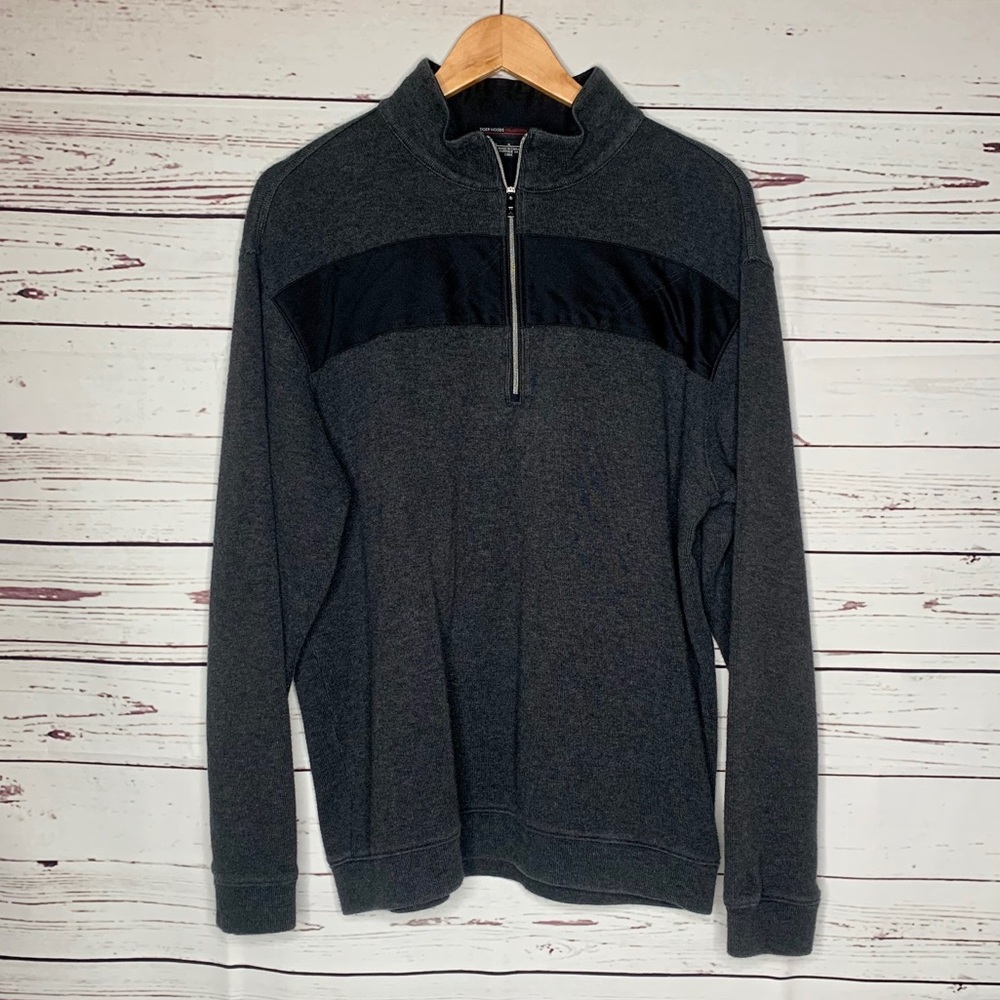 Tiger Woods Collection | Gray Quarter Zip Pullover